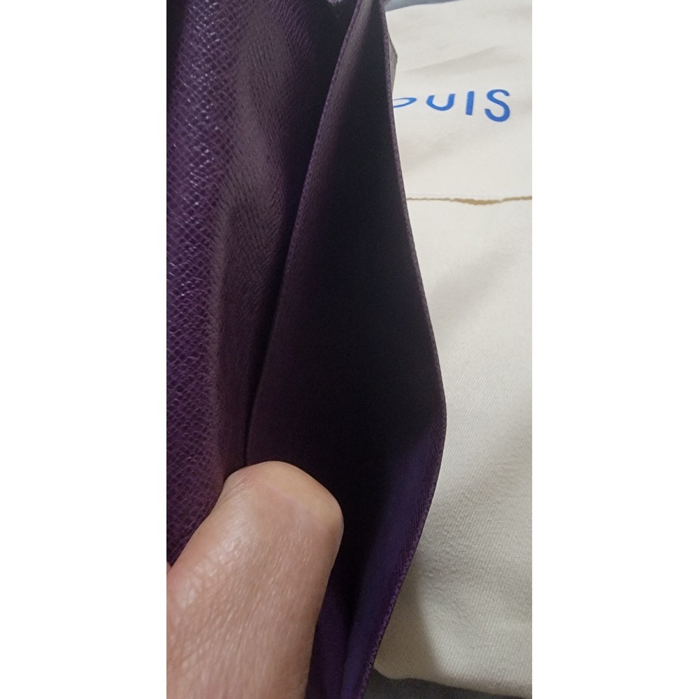 Louis Vuitton Yellow Epi Leather Yen Long Wallet Purple Interior Made in Spain - Picture 14 of 16